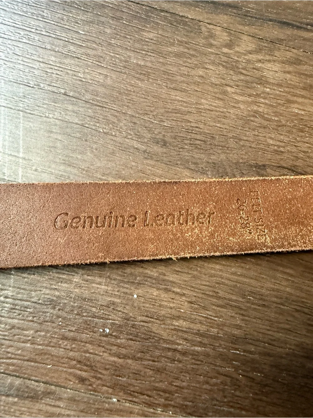 Timberland Brown Genuine Leather Belt Silver Tone Buckle Classic Casual 26”- 28”